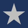 Solid dark gray color star